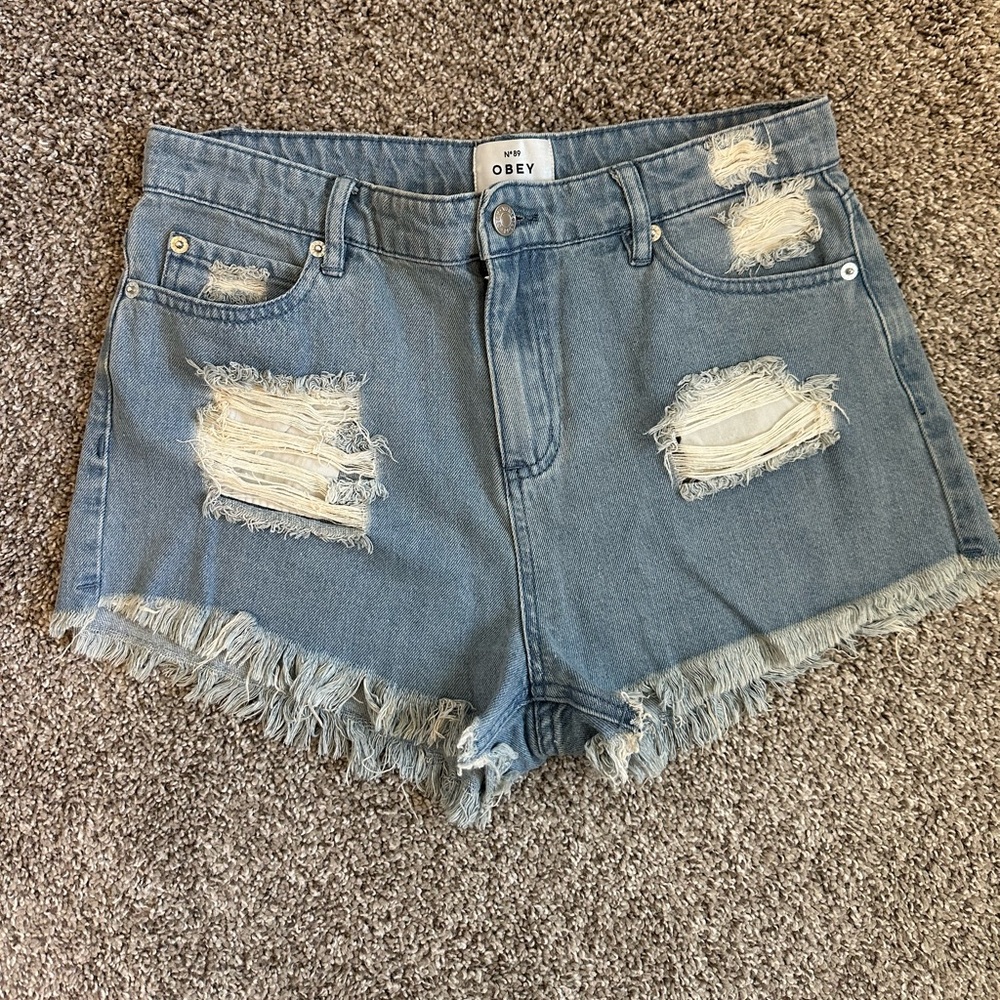 Obey Jean Shorts
